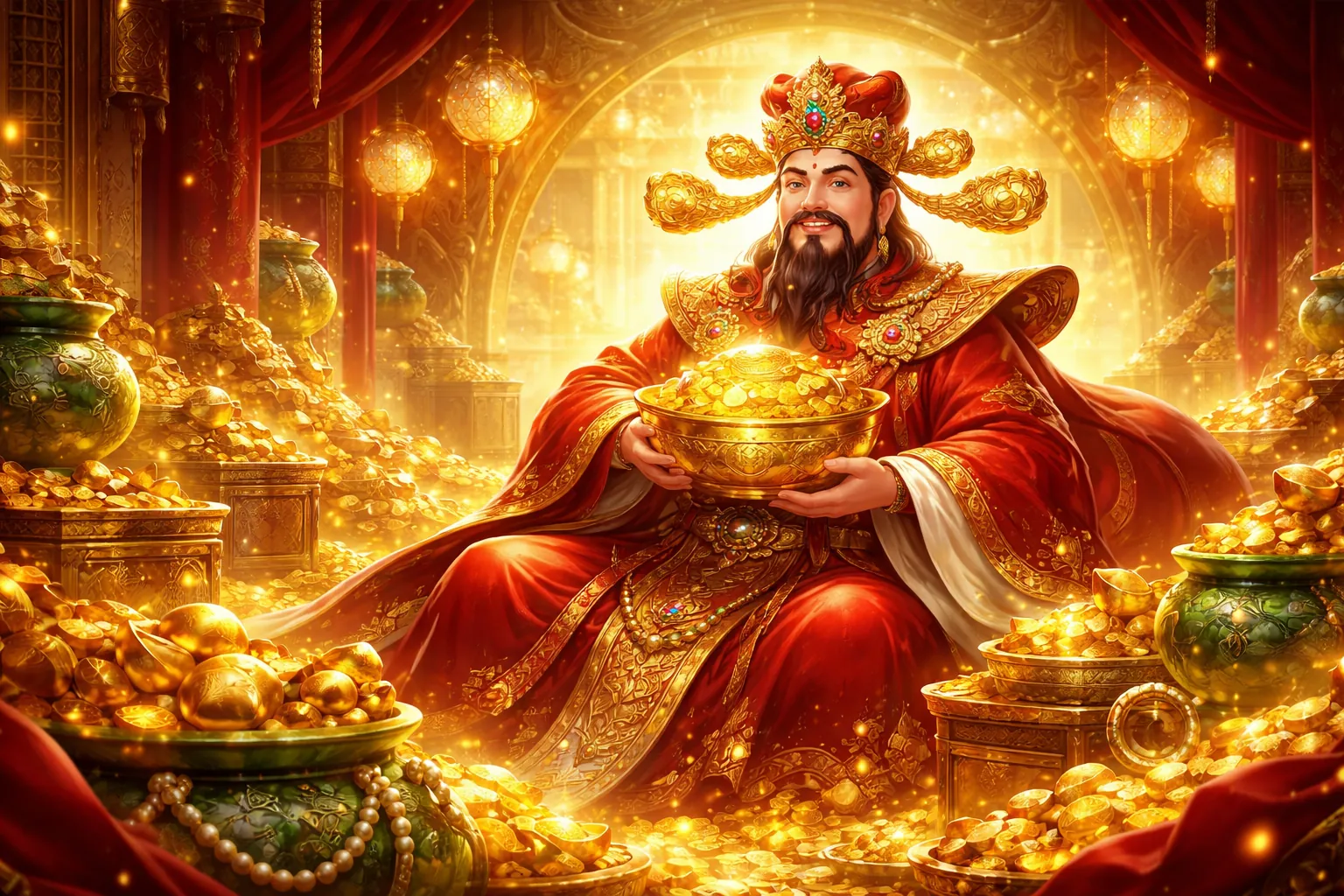 Hình ảnh một người chơi đang ăn mừng chiến thắng Jackpot lớn, thể hiện niềm vui và thành công.